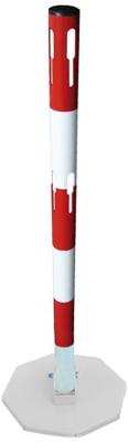 VISO BSP100RB Rood/wit gevouwen metalen palen (Ø x h) 50 mm x 100 cm