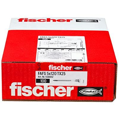 Fischer 558882 FAFS Stelschroef 5 mm 120 mm T-profiel Staal 100 stuk(s) Fischer 558882 FAFS Stelschroef 5 mm 120 mm T-profiel Staal 100 stuk(s)