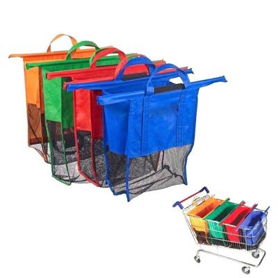 Supermarkt Trolly tassen Non-Woven boodschappentassen draagbare 4 zakken / Set