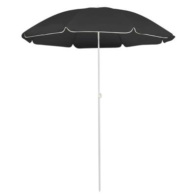 VidaXL Parasol met stalen paal 180 cm antracietkleurig VidaXL Parasol met stalen paal 180 cm antracietkleurig