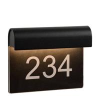 Lucide THESI LED - Wandlamp Binnen/Buiten - LED - 1x8W 3000K - IP54 - Zwart - thumbnail