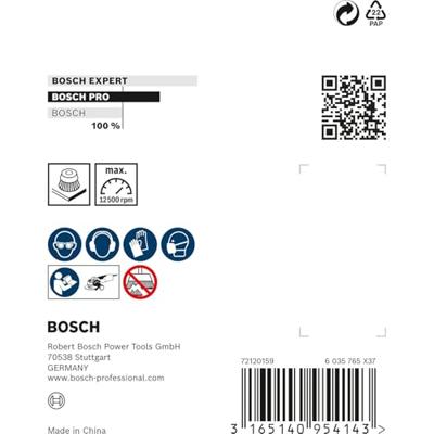 Bosch Accessoires X-LOCK Komstaalborstel gegolfde draad, roestvrij 75mm 0.3mm - 1 stuk(s) - 2608620728