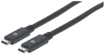 Manhattan 354905 USB-kabel USB 3.2 Gen1 USB-C stekker 2.00 m Zwart