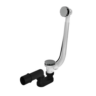 Hotbath Cobber Badafvoer verlengd Zwart Chroom P032