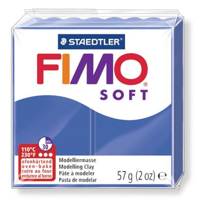 Boetseerklei fimo soft 57 g brilliantblauw