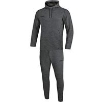 JAKO M9629 Joggingpak Met Sweaterkap Premium Basics - Antraciet Gemeleerd - XL - thumbnail