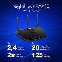 NETGEAR Nighthawk AX/5-Stream AX2400 WiFi 6 Router (RAX30) - thumbnail