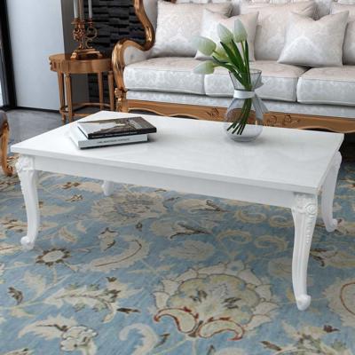 VidaXL Salontafel 115x65x42 cm hoogglans wit