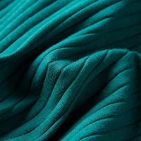 Kindershirt met lange mouwen geribd 92 donkergroen - thumbnail