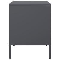 Nachtkastjes 2 st 36x39x50,5 cm staal antracietkleurig - thumbnail