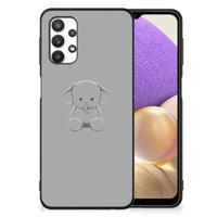 Samsung Galaxy A32 5G Hoesje Grijs Baby Olifant - thumbnail