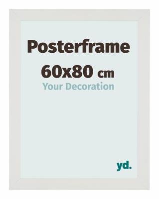 Posterlijst 60x80cm Wit Mat MDF Parma Posterlijst 60x80cm Wit Mat MDF Parma