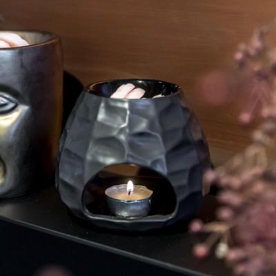 Scentchips Bol Gebeiteld Zwart waxbrander geurbrander