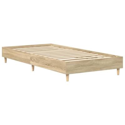 Bedframe zonder matras 100x200cm spaanplaat sonoma eikenkleurig