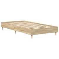 Bedframe zonder matras 100x200cm spaanplaat sonoma eikenkleurig - thumbnail