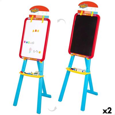 Dubbelzijdig krijtbord Colorbaby 36 x 115 x 42 cm 2 Stuks