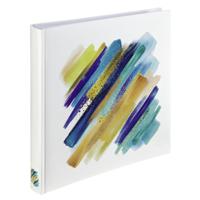 Hama Album XL Brushstroke 30x30 Cm 80 Witte Pagina&apos;s Blauw - thumbnail