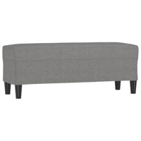 Bankje 100x35x41 cm stof donkergrijs - thumbnail