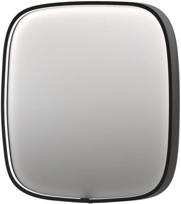 Ben Sandro Spiegel 80x4x80 cm Geborsteld Metal Black Ben Sandro Spiegel 80x4x80 cm Geborsteld Metal Black