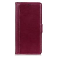 Shop4 - iPhone 12 Hoesje - Wallet Case Grain Rood - thumbnail