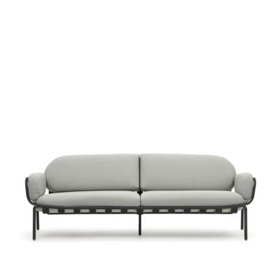 Kave Home 3-zits Tuinbank 'Joncols' kleur Grijs/Antraciet
