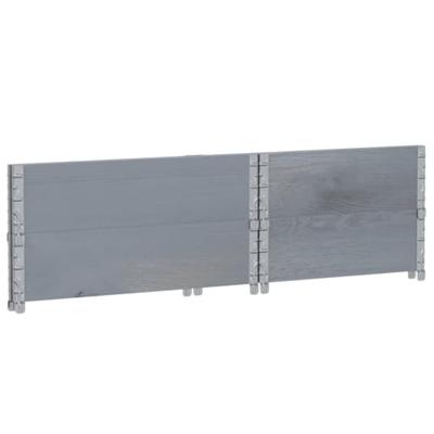 VidaXL Palletopzetranden 2 st 80x60 cm massief grenenhout grijs VidaXL Palletopzetranden 2 st 80x60 cm massief grenenhout grijs