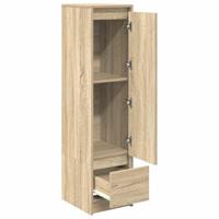 Highboard 29,5x34x119,5 cm spaanplaat sonoma eikenkleurig - thumbnail