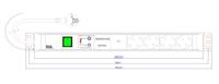 Bachmann 3310202 19 inch Stekkerdoos voor patchkast Wit - thumbnail