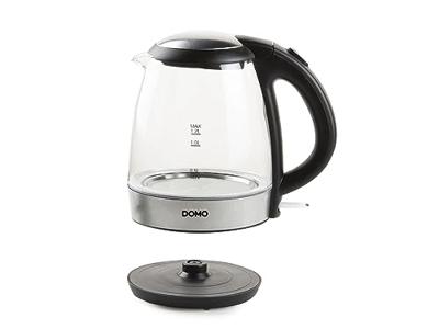 DOMO DO9218WK Waterkoker Aantal/Volume: 1.2 l Zwart, Zilver