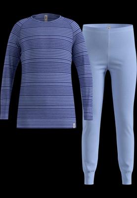 Odlo Long Active Warm Eco Set Thermoset Blue Heron - Skipper Blue 140