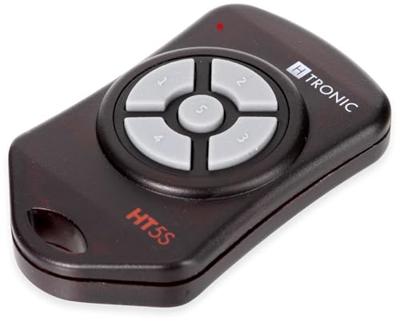 H-Tronic HT5S Radiografische zender 5-kanaals Frequentie: 868.35 MHz, 869.05 MHz, 869.55 MHz 3 V Bereik max. (in het vrije veld): 150 m H-Tronic HT5S Radiografische zender 5-kanaals Frequentie: 868.35 MHz, 869.05 MHz, 869.55 MHz 3 V Bereik max. (in het vrije veld): 150 m