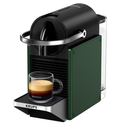Krups XN3063 Nespresso Pixie Koffiecupmachine Donkergroen/Zwart Krups XN3063 Nespresso Pixie Koffiecupmachine Donkergroen/Zwart