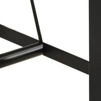 Bartafel 55x55x107 cm massief acaciahout en ijzer - thumbnail