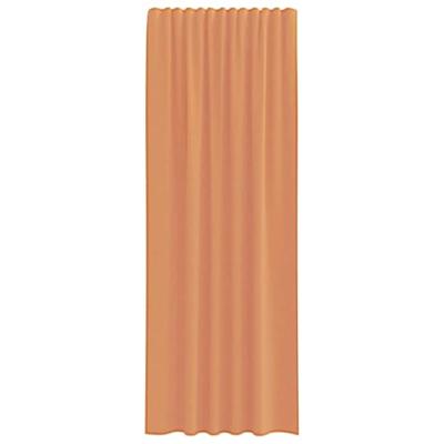 Voile gordijnen met roedezakken 2 st terracotta