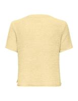 Only Onlsunny S/s Pullover Knt Noos Trui Korte Mouw Double Cream - thumbnail