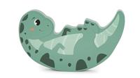 Small Foot - houten balansspel dino, 14dlg. - thumbnail