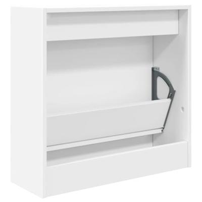 Schoenenkast 60x21x57 cm bewerkt hout wit Schoenenkast 60x21x57 cm bewerkt hout wit