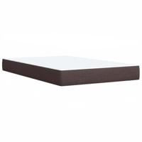 Boxspring met matras stof donkerbruin 120x200 cm - thumbnail
