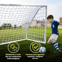 Voetbaldoel Devessport 180 x 91 x 120 cm Wit - thumbnail