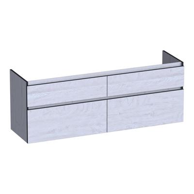 Brauer Delight Edge - Onderkast - 160 cm - met 4 Softclose Lades Greeploos en 2 Sifon Uitsparingen - Forest Seashell