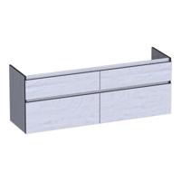 Brauer Delight Edge - Onderkast - 160 cm - met 4 Softclose Lades Greeploos en 2 Sifon Uitsparingen - Forest Seashell - thumbnail