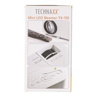 Technaxx Beamer TX-113 LED Helderheid: 1800 ANSI-lumen 800 x 480 WXGA 2000 : 1 Wit - thumbnail