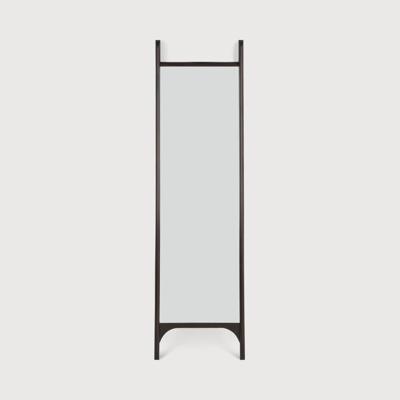 Ethnicraft Staande Spiegel 'PI' Mahoniehout, 190 x 55cm, kleur Donkerbruin