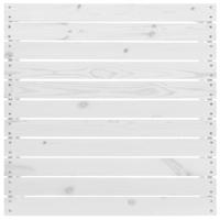 Tuinvoetenbank massief grenenhout wit - thumbnail