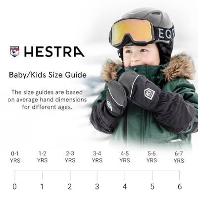 Hestra Kids' Nordic Want Kinderen Mustard / Offwhite 2