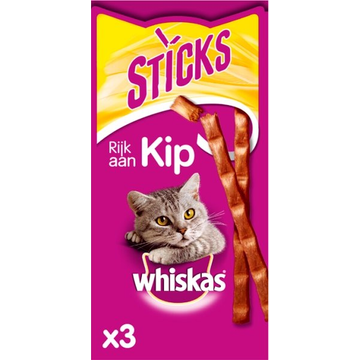 Whiskas Sticks Kip Kattensnack 3 Stuks bij Jumbo