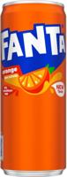 Fanta Orange frisdrank, sleek blik van 25 cl, pak van 24 stuks. - thumbnail