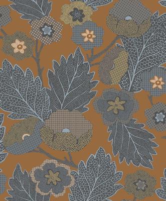 Decoprint Antibes Behang abstracte bloemen en bladeren - AN28272