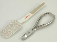 Pedicuretang 14cm en rasp 19.5cm nikkel 1 Set - thumbnail