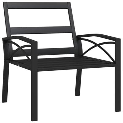 Tuinstoelen met zandkleurige kussens 2 st 68x76x79 cm staal